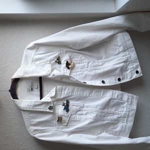 White denim jacket